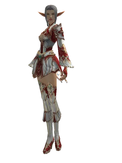 Dynasty Set - Robe on a female Elf, front view