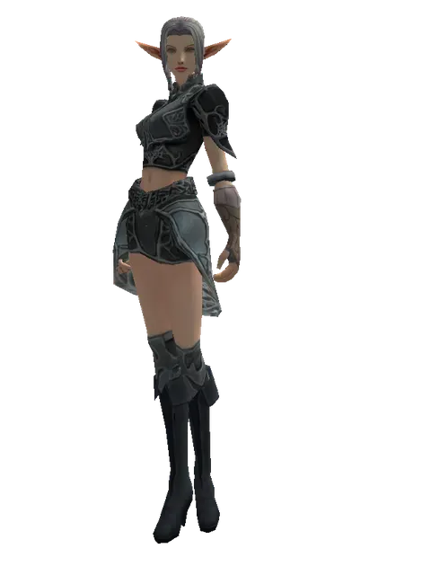 Elven (robe) on a female Elf, front view