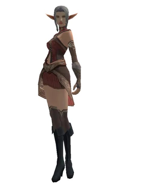Magic (robe) on a female Elf, front view