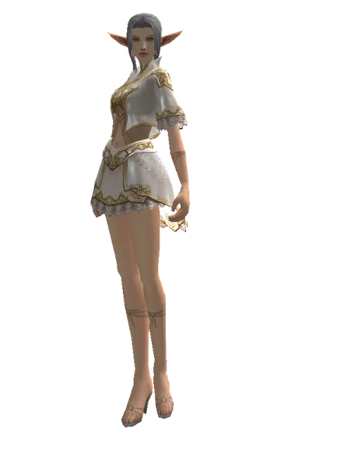 Majestic Robe Set on a female Elf, front view