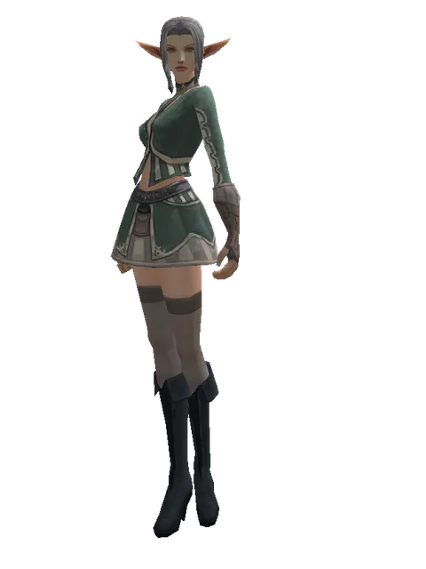 Mystic's (robe) on a female Elf, front view