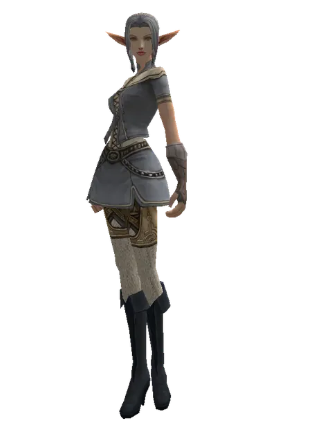 No Name (robe) on a female Elf, front view
