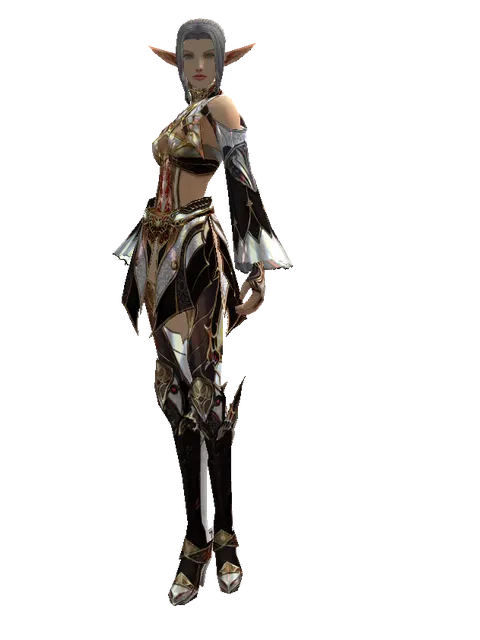Vesper Set - Robe on a female Elf, front view
