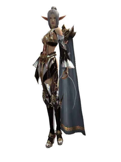 Vesper Set - Robe on a female Elf, front view