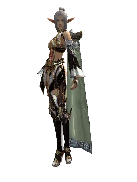 Vesper Set - Robe on a female Elf, front view