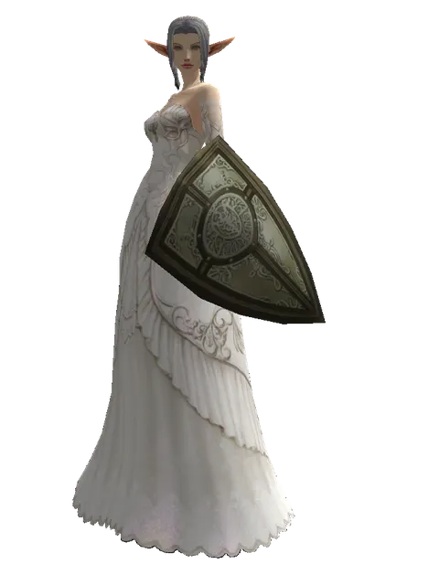 Dream Shield on a female Elf, front view