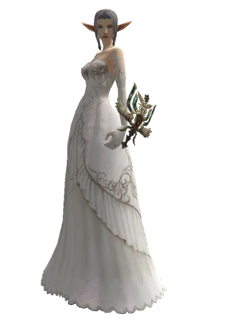 Dynasty Sigil on a female Elf, front view