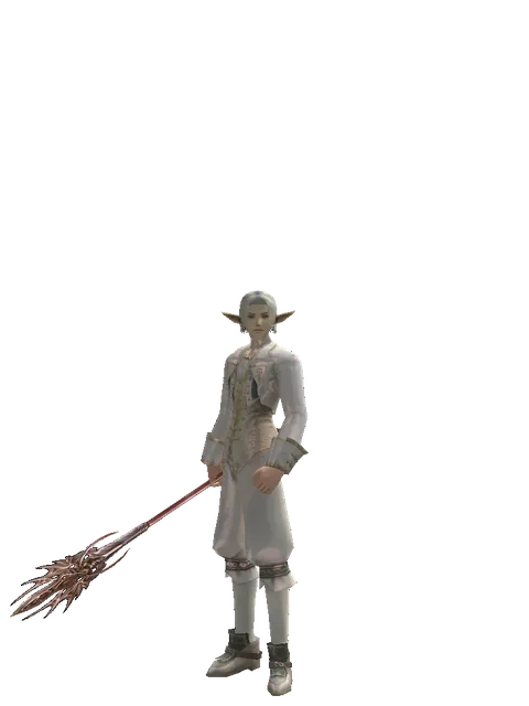Arcana Mace on a male Elf, front view