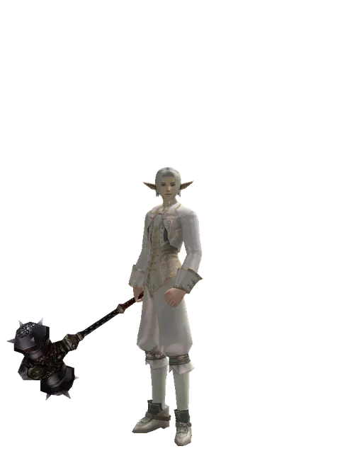 Basalt Battlehammer on a male Elf, front view