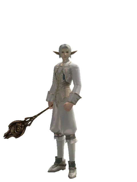Club of Nature on a male Elf, front view