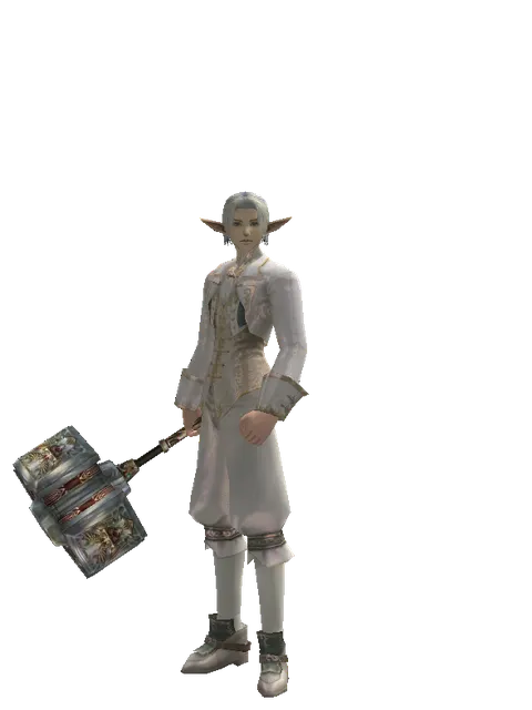 Dynasty Cudgel on a male Elf, front view