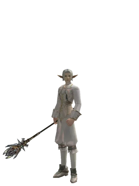 Dynasty Mace on a male Elf, front view