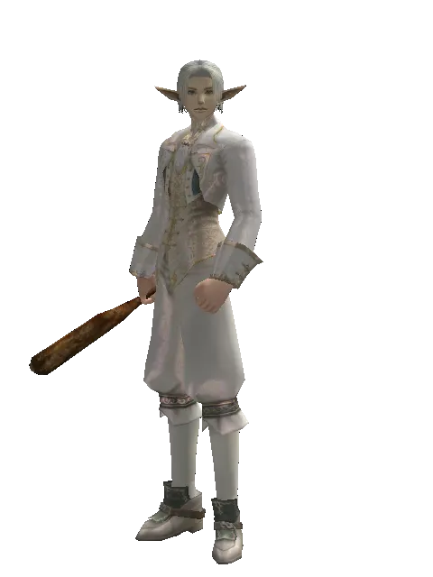 Guild Member's Club on a male Elf, front view
