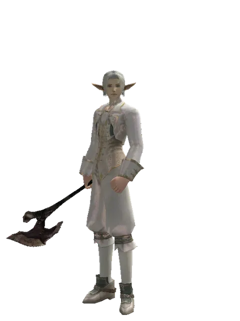 Heavy Bone Club on a male Elf, front view