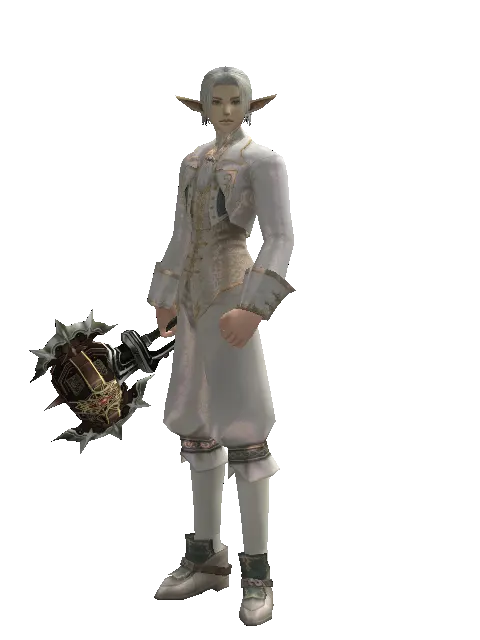 Icarus Hammer on a male Elf, front view