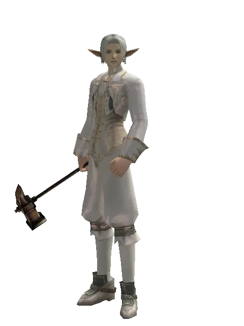 Iron Hammer on a male Elf, front view