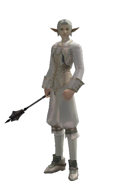 Mace on a male Elf, front view