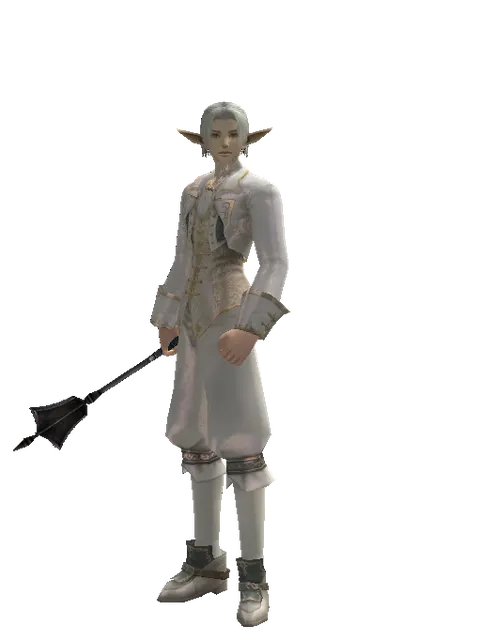 Mace of Judgment on a male Elf, front view
