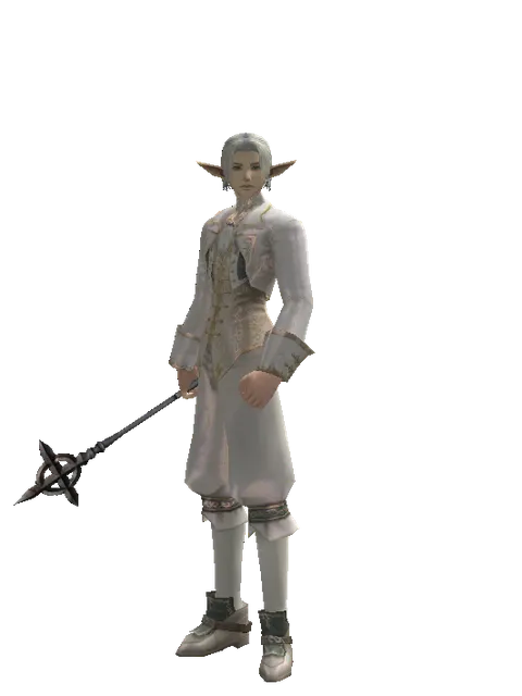 Mace of Prayer on a male Elf, front view