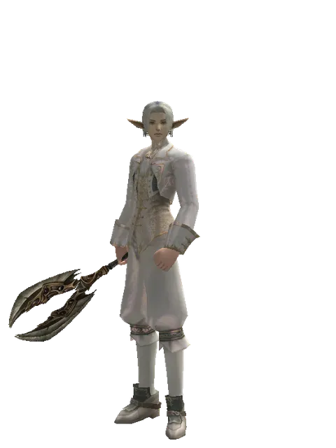 Mace of the Underworld on a male Elf, front view