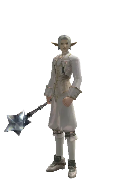 Meteor Shower on a male Elf, front view