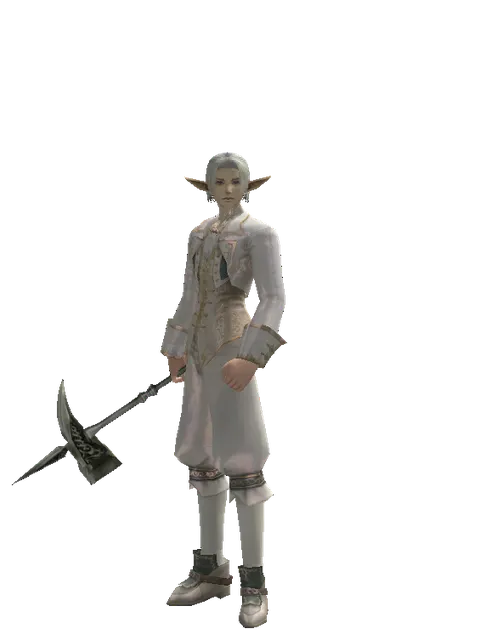 Scalpel on a male Elf, front view