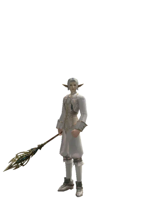 Staff of Life on a male Elf, front view