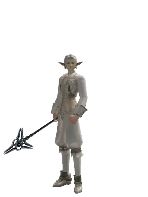 Stick of Eternity on a male Elf, front view