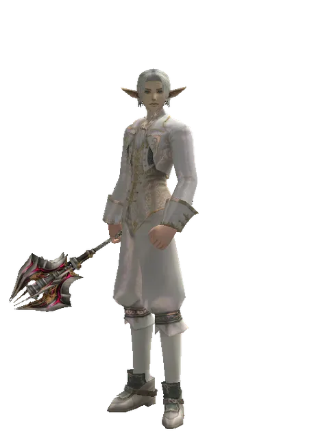 Vesper Blunt on a male Elf, front view