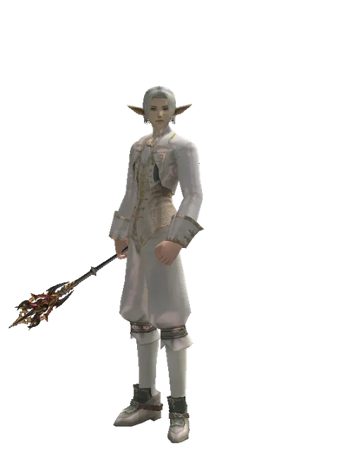 Vesper Mage Blunt on a male Elf, front view