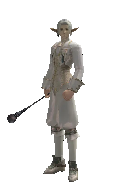 Wand of Adept on a male Elf, front view