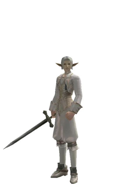 Artisan's Sword on a male Elf, front view