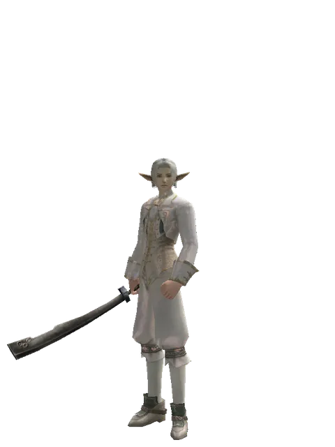 Crimson Sword on a male Elf, front view