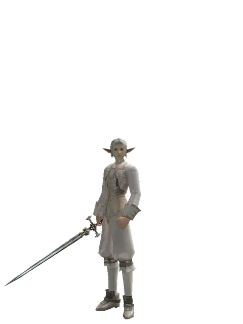 Dark Legion's Edge on a male Elf, front view