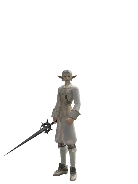 Ecliptic Sword on a male Elf, front view