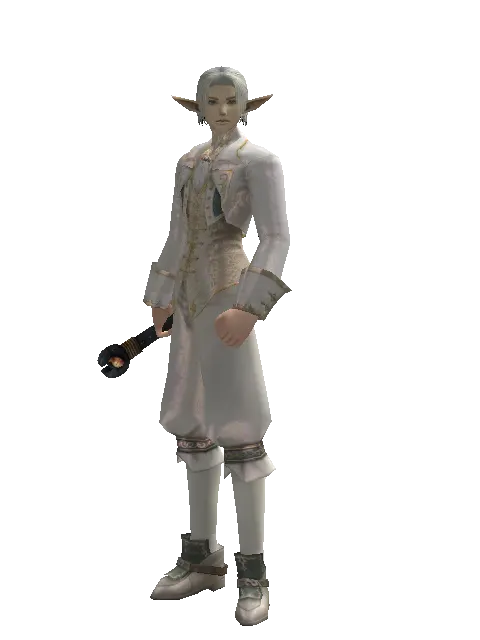 Golem Transformation Stick on a male Elf, front view