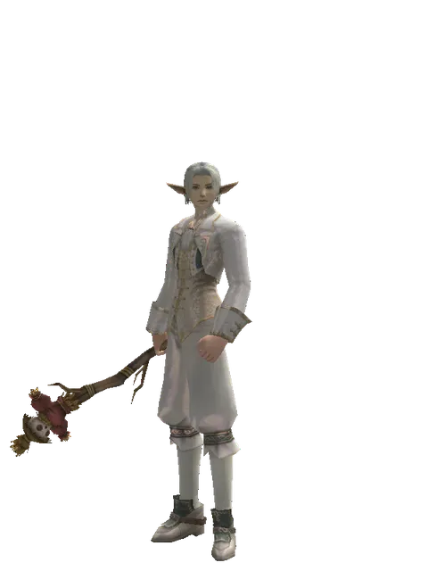 Scarecrow Transformation Stick on a male Elf, front view