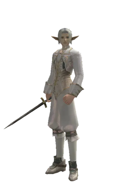 Short Sword on a male Elf, front view