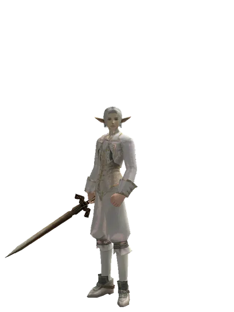 Spinebone Sword on a male Elf, front view
