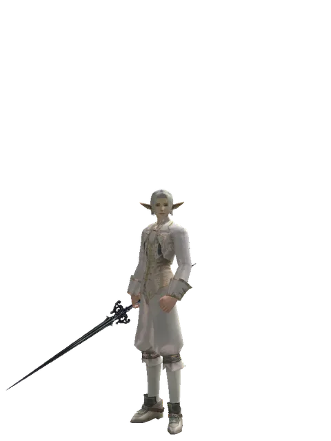 Sword of Miracles on a male Elf, front view