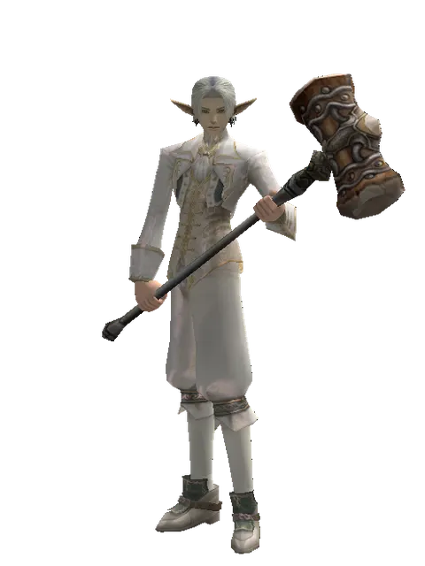 Atuba Hammer on a male Elf, front view