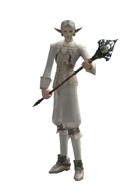 Deadman's Staff on a male Elf, front view