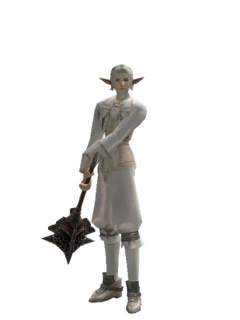 Destroyer Hammer on a male Elf, front view