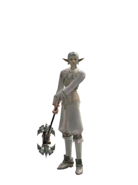 Dynasty Crusher on a male Elf, front view