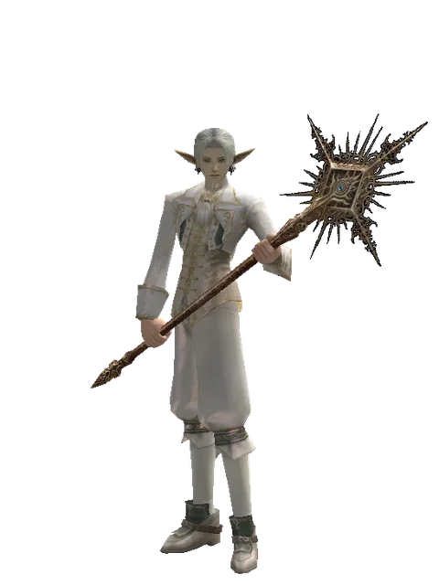 Imperial Staff on a male Elf, front view