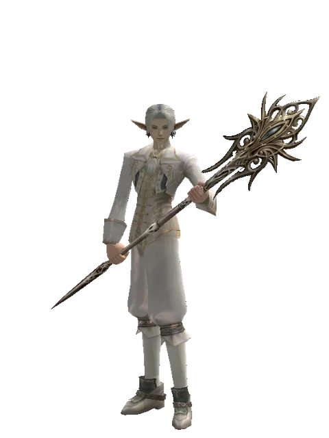 Infinity Scepter on a male Elf, front view