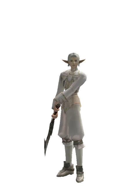 Berserker Blade on a male Elf, front view