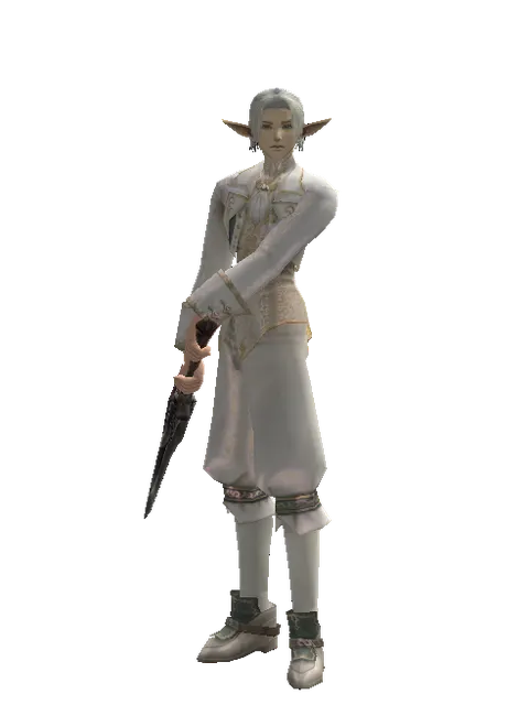 Heavy Sword on a male Elf, front view