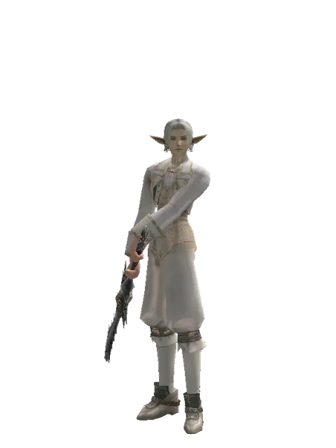 Infinity Cleaver on a male Elf, front view