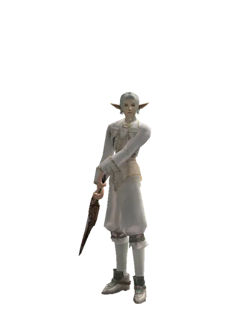 Pa'agrian Sword on a male Elf, front view